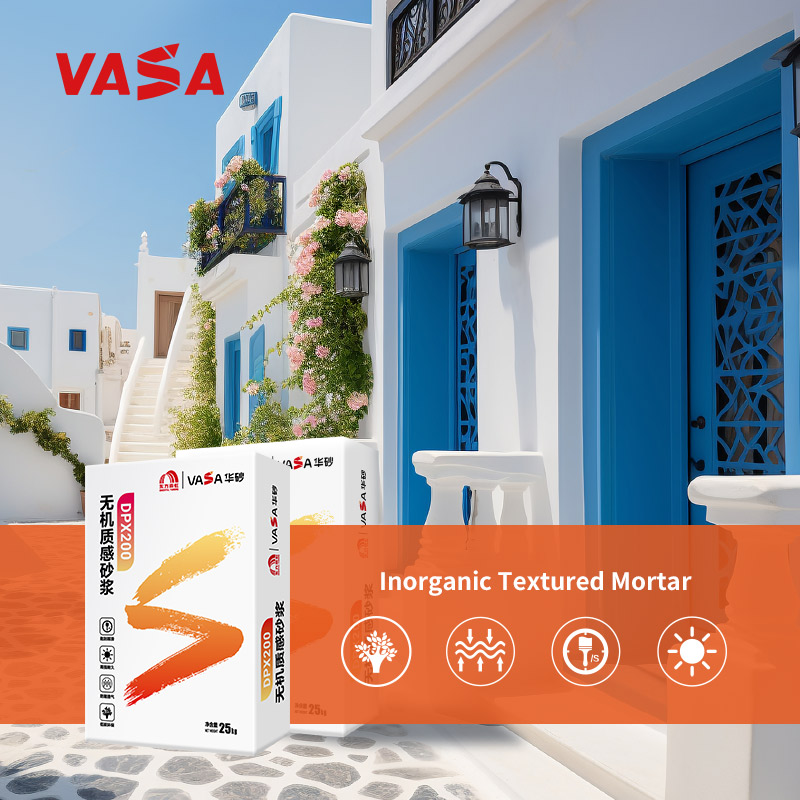 Inorganic Textured Mortar