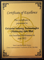 2022 Outstanding Performance Award for OYH (Malaysia)