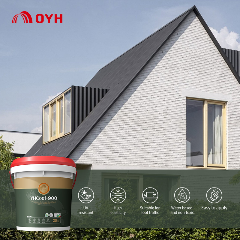 UV-resistant elastic water-based liquid applied coating.