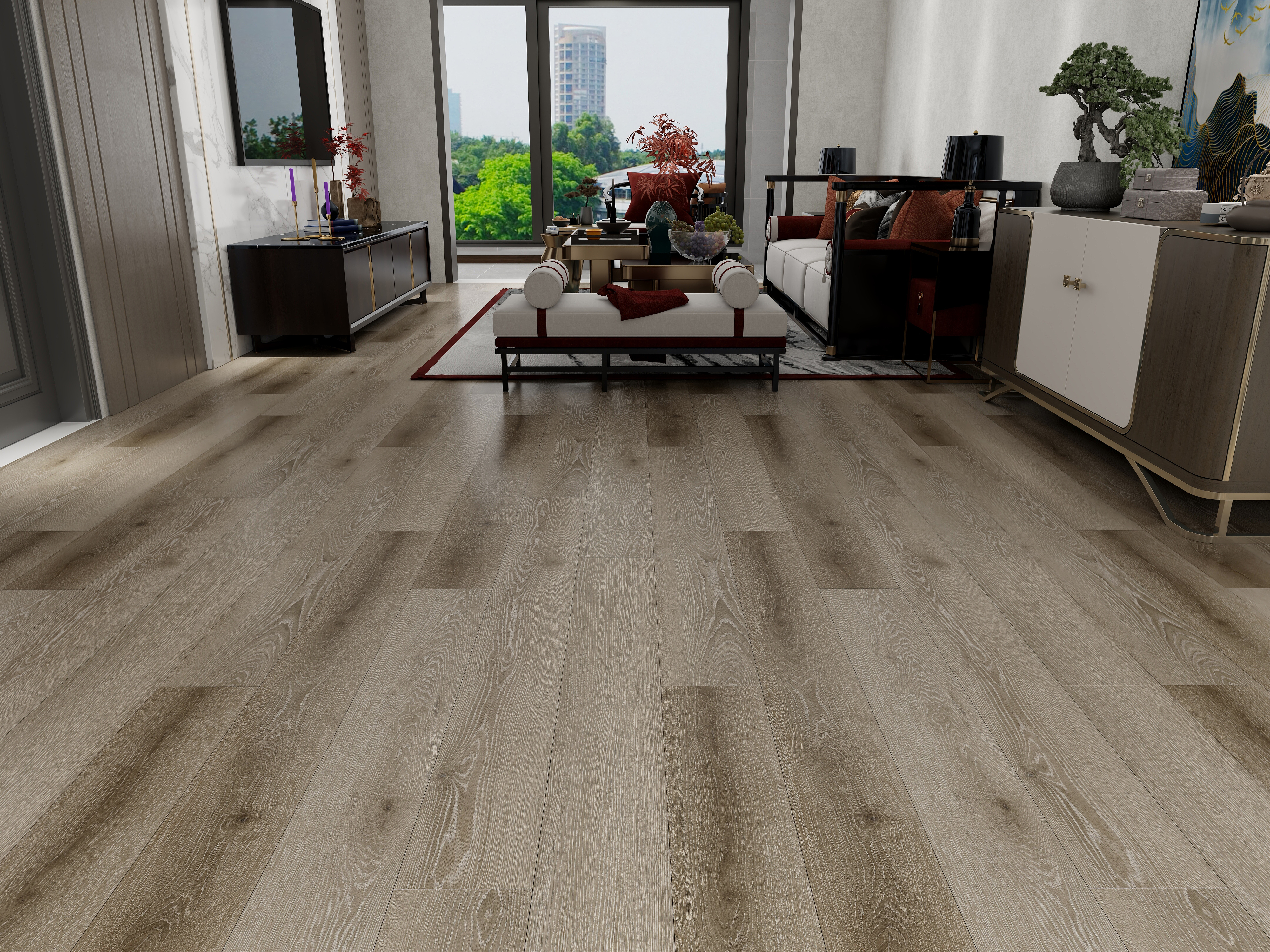 Eco-Safe WPC Flooring with Natural Wood Comfort