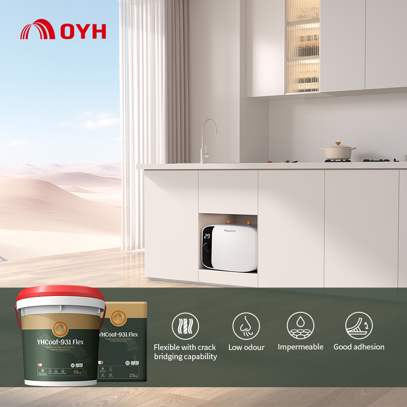 Flexible low-odor cementitious waterproofing coating