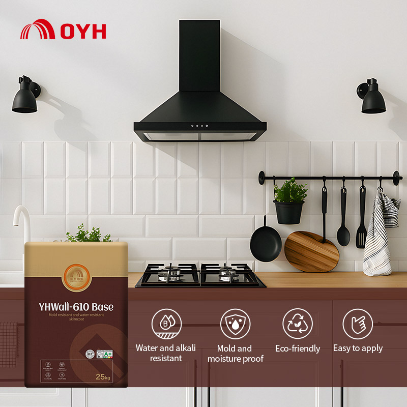 Mold-resistant and water-resistant skim coat