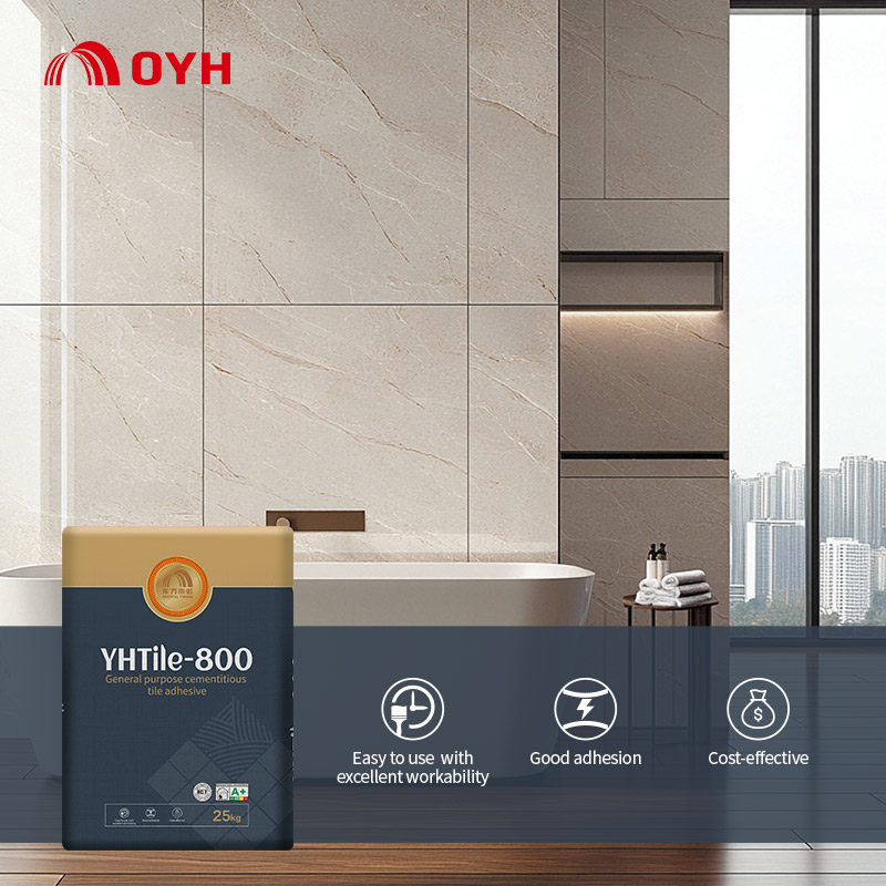 General purpose cementitious tile adhesive