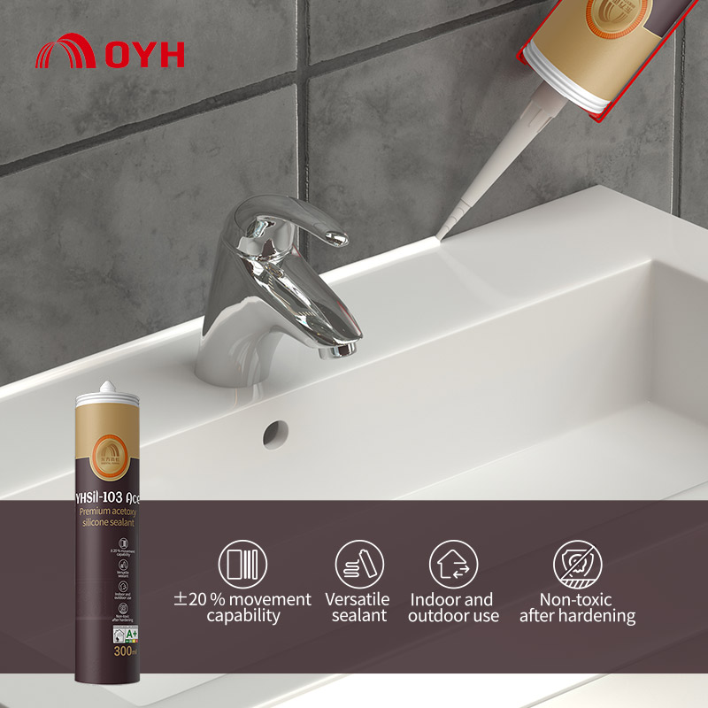 Premium acetoxy silicone sealant